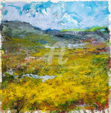 Schilderij getiteld "Highlands of Scotla…" door Wimvandewege, Origineel Kunstwerk, Acryl