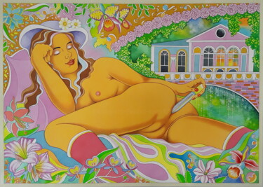 Malarstwo zatytułowany „Sweet Paradise” autorstwa Winfried Musial, Oryginalna praca, Akwarela