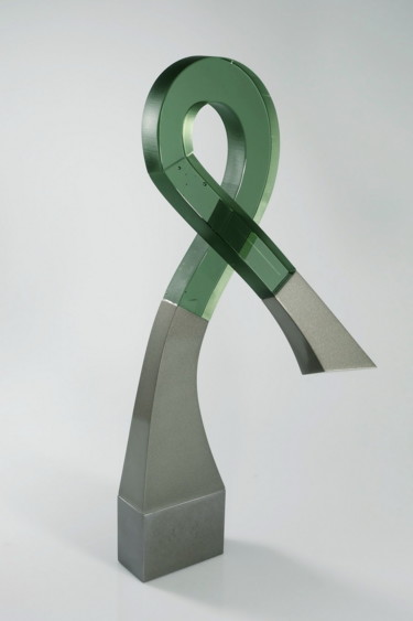 Sculpture intitulée "Infinity" par Witold Sliwinski, Œuvre d'art originale, Verre