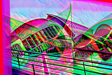 Malerei mit dem Titel "Calatrava, Valencia…" von Wlad Safronow, Original-Kunstwerk, Digitale Malerei