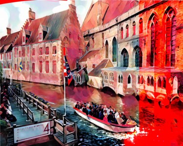 Painting titled "Bruges 2" by Wlad Safronow, Original Artwork, Digital Painting