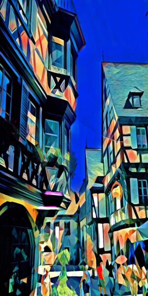 「Colmar 1」というタイトルの絵画 Wlad Safronowによって, オリジナルのアートワーク, デジタル絵画