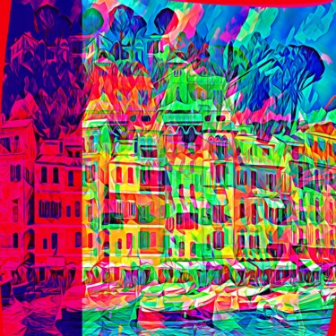 Pintura titulada "Portofino 2" por Wlad Safronow, Obra de arte original, Pintura Digital