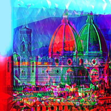「Florence 5」というタイトルの絵画 Wlad Safronowによって, オリジナルのアートワーク, デジタル絵画