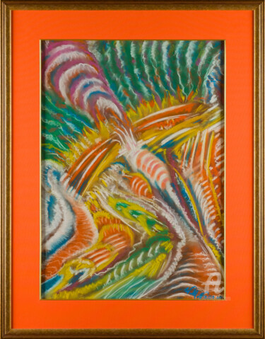 Painting titled ""CRABS"" by Włodzimierz Marian Nowak, Original Artwork, Pastel