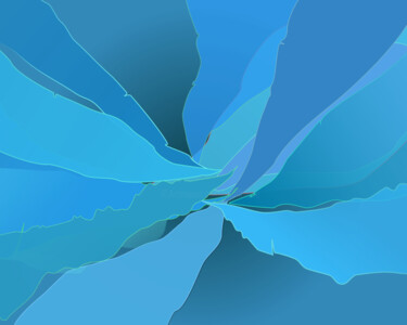 Peinture intitulée "Voiles bleu" par Wolf Thiele, Œuvre d'art originale, Travail numérique 2D