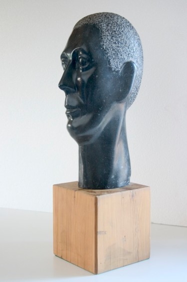 Sculpture titled "His-head" by Wojciech Pietranik, Original Artwork, Stone
