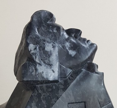 Skulptur mit dem Titel "Chopin" von Wojciech Pietranik, Original-Kunstwerk, Stein