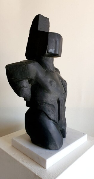 Sculpture titled "ARES" by Wojciech Pietranik, Original Artwork, Stone