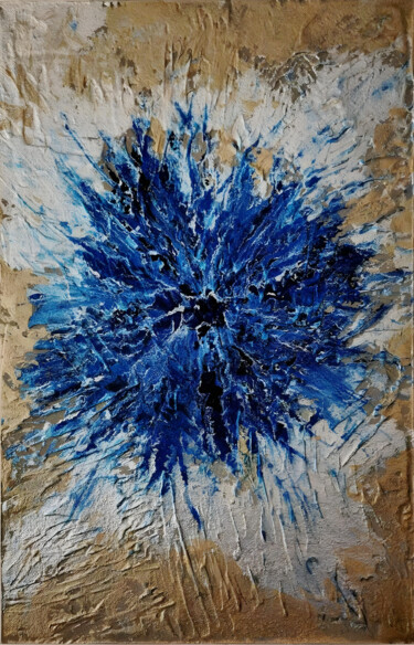 Pittura intitolato "Fiore di ghiaccio" da X_píró, Opera d'arte originale, Resina
