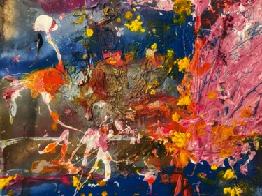 Arts numériques intitulée "Flamand rose" par Xar, Œuvre d'art originale, Acrylique