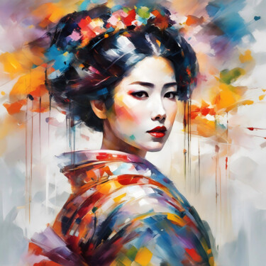 Artes digitais intitulada "Hitomi" por Xav'Art, Obras de arte originais, Pintura digital