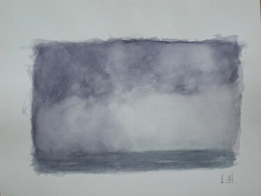 Malerei mit dem Titel "MARINE 4" von Xavier Auffret, Original-Kunstwerk, Aquarell