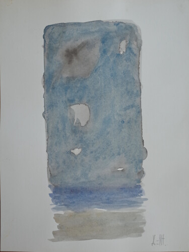 "MARINE 17" başlıklı Tablo Xavier Auffret tarafından, Orijinal sanat, Guaş boya