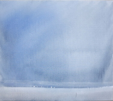Картина под названием "SUMMER LIGHT SEA" - Xavier Auffret, Подлинное произведение искусства, Масло Установлен на Деревянная…