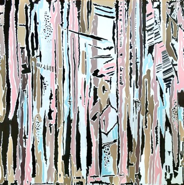 Pittura intitolato "BARK 002" da Xaro, Opera d'arte originale, Acrilico Montato su Pannello di legno