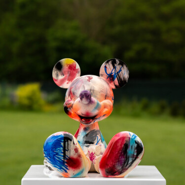 Sculpture intitulée "MICKEY ASSIS ART BR…" par Xavier Wttrwulghe, Œuvre d'art originale, Résine