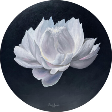 Pittura intitolato "Dreamy flower" da Xenia Rozari, Opera d'arte originale, Olio