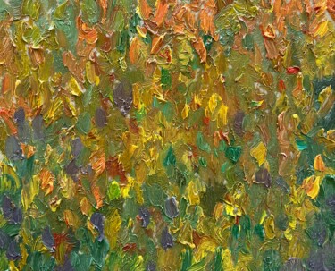 Painting titled "Fall etude" by Xeyale Bedelova, Original Artwork, Oil