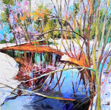 「Early spring」というタイトルの絵画 Xi Chenによって, オリジナルのアートワーク, オイル