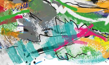 Arts numériques intitulée "Abstractionwave 001…" par Bruno Castro (XIBUUUSTUDIO), Œuvre d'art originale, Peinture numérique…