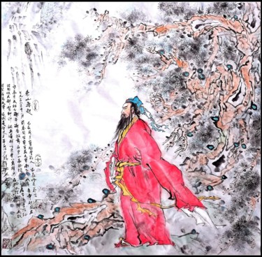 Painting titled "Stage comeback" by Rongsong Xie Xie Rong Song, Original Artwork, Pigments