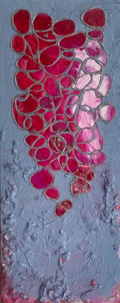 Painting titled "Souffle rose" by Xirkys, Original Artwork, Acrylic
