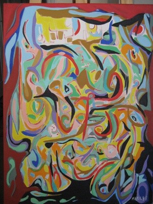 Peinture intitulée "jadis" par Xraylima, Œuvre d'art originale, Huile