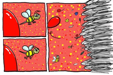 绘画 标题为“red balloon-6” 由徐 毅, 原创艺术品, 2D数字工作