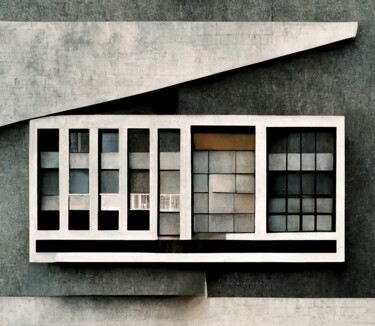 Arte digitale intitolato "Bauhaus" da Mossart, Opera d'arte originale, Lavoro digitale 2D