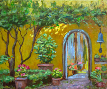 Painting titled "Tuscany" by Yana Ros, Original Artwork, Oil