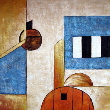 Pittura intitolato "Abstract A02" da Yakir Zendo, Opera d'arte originale, Acrilico Montato su Telaio per barella in legno