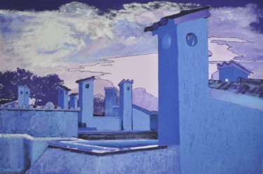 "The roofs of Sant E…" başlıklı Tablo Svitlana Yatsenko tarafından, Orijinal sanat, Akrilik