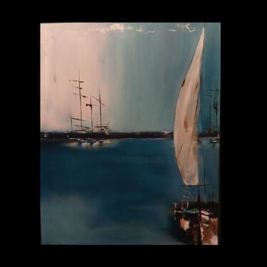 Painting titled "baia" by Yamilet Dia, Original Artwork, Acrylic