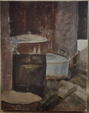 Malerei mit dem Titel "still life2" von Yan Liu, Original-Kunstwerk, Acryl