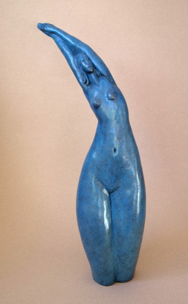 Γλυπτική με τίτλο "Danseuse bleue" από Yan Vita, Αυθεντικά έργα τέχνης, Μπρούντζος