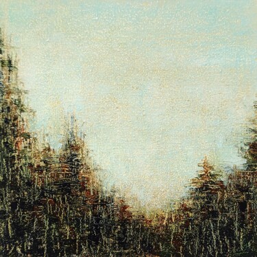 Pittura intitolato "Etude landscape "Fo…" da Yana Dulger, Opera d'arte originale, Olio