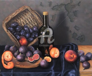 Painting titled "The taste of winter…" by Yana Rikusha, Original Artwork, Oil