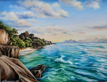 Картина под названием ""Сейшельские остров…" - Yana Yeremenko, Подлинное произведение искусства, Масло