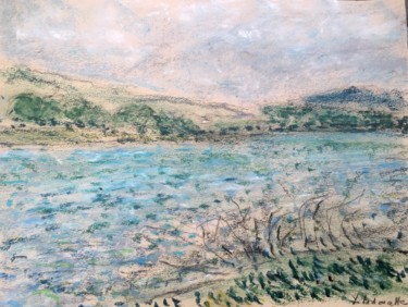 Peinture intitulée "Bord du Doubs à la…" par Bobdiyann, Œuvre d'art originale, Pastel