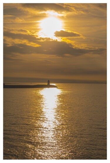 摄影 标题为“Sunset Blue coast” 由Yannick Bechet, 原创艺术品, 非操纵摄影