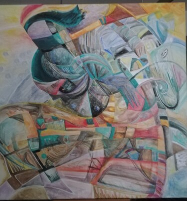 Peinture intitulée "The knight of the l…" par Yasmina Naessens, Œuvre d'art originale, Acrylique