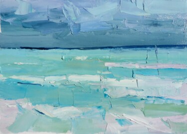 Schilderij getiteld ""seascape "" door Yehor Dulin, Origineel Kunstwerk, Olie