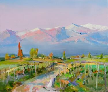 Schilderij getiteld "Mountains Switzerla…" door Yehor Dulin, Origineel Kunstwerk, Olie