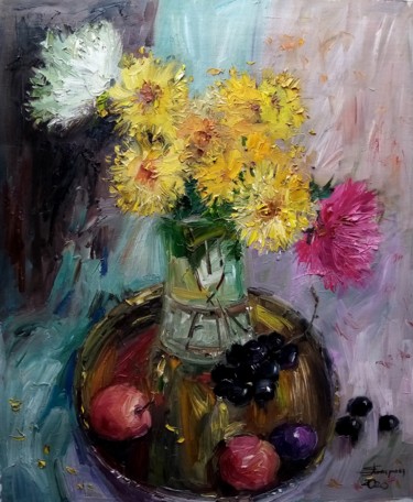 Ζωγραφική με τίτλο "Осени букет" από Елена Гагарина, Αυθεντικά έργα τέχνης, Λάδι