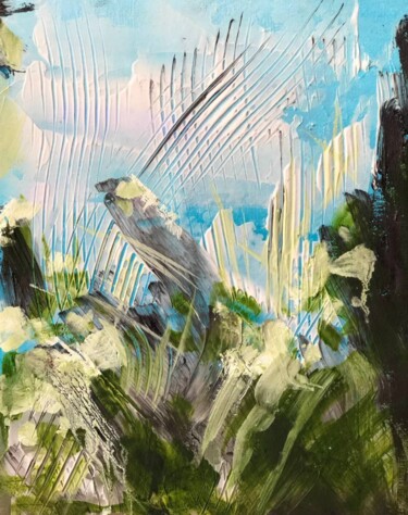 Malarstwo zatytułowany „Bird 2” autorstwa Elena Minkova, Oryginalna praca, Olej