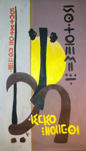 Schilderij getiteld "Angmar-zurne" door Yeschou, Origineel Kunstwerk, Acryl