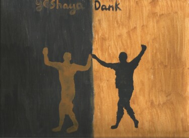 Картина под названием "they connect" - Yeshaya Dank, Подлинное произведение искусства, Акварель