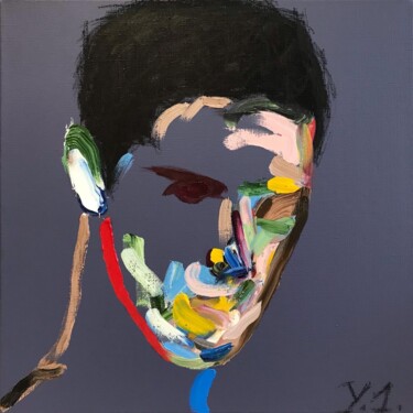Peinture intitulée "Male portrait" par Iryna Yilmaz, Œuvre d'art originale, Huile