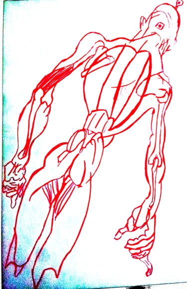 Dessin intitulée "vortabelle" par Yog-Sothoth, Œuvre d'art originale, Crayon